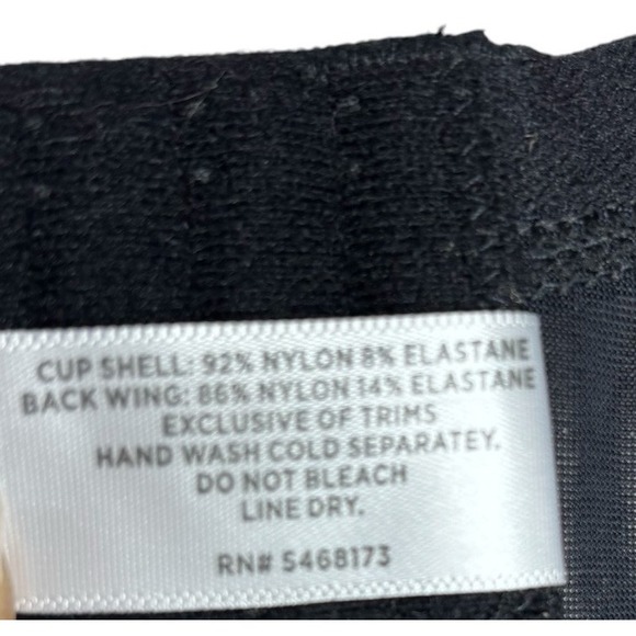 Avenue Black Lace Size 52DD Balconette Bra Underwire Adjustable straps - Picture 11 of 11